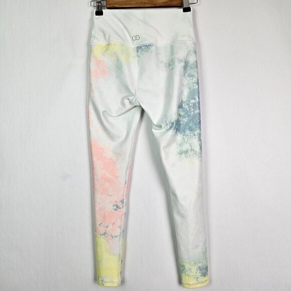 CALIA Essential No Seam Printed 7/8 Legging Tie Dye Lemon Ice - Picture 5 of 8